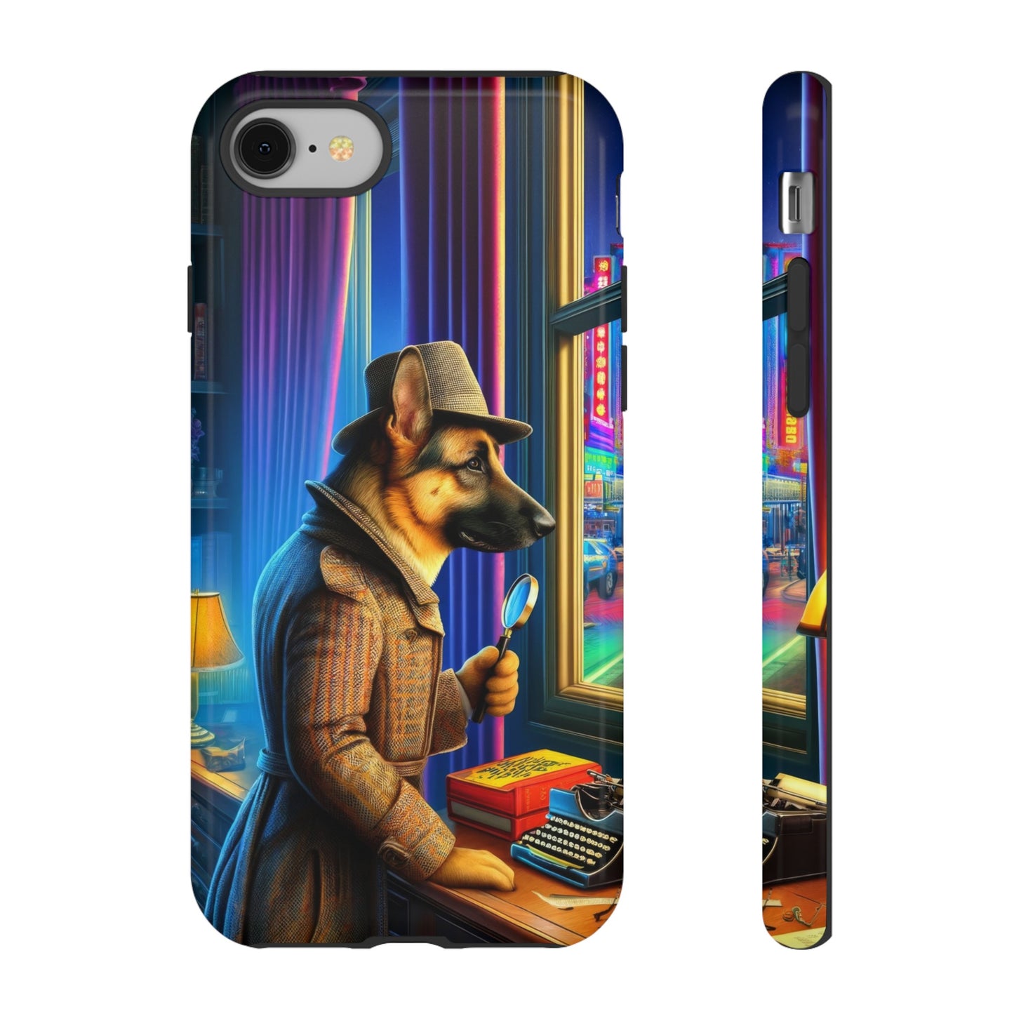 German Shepherd Detective Phone Case