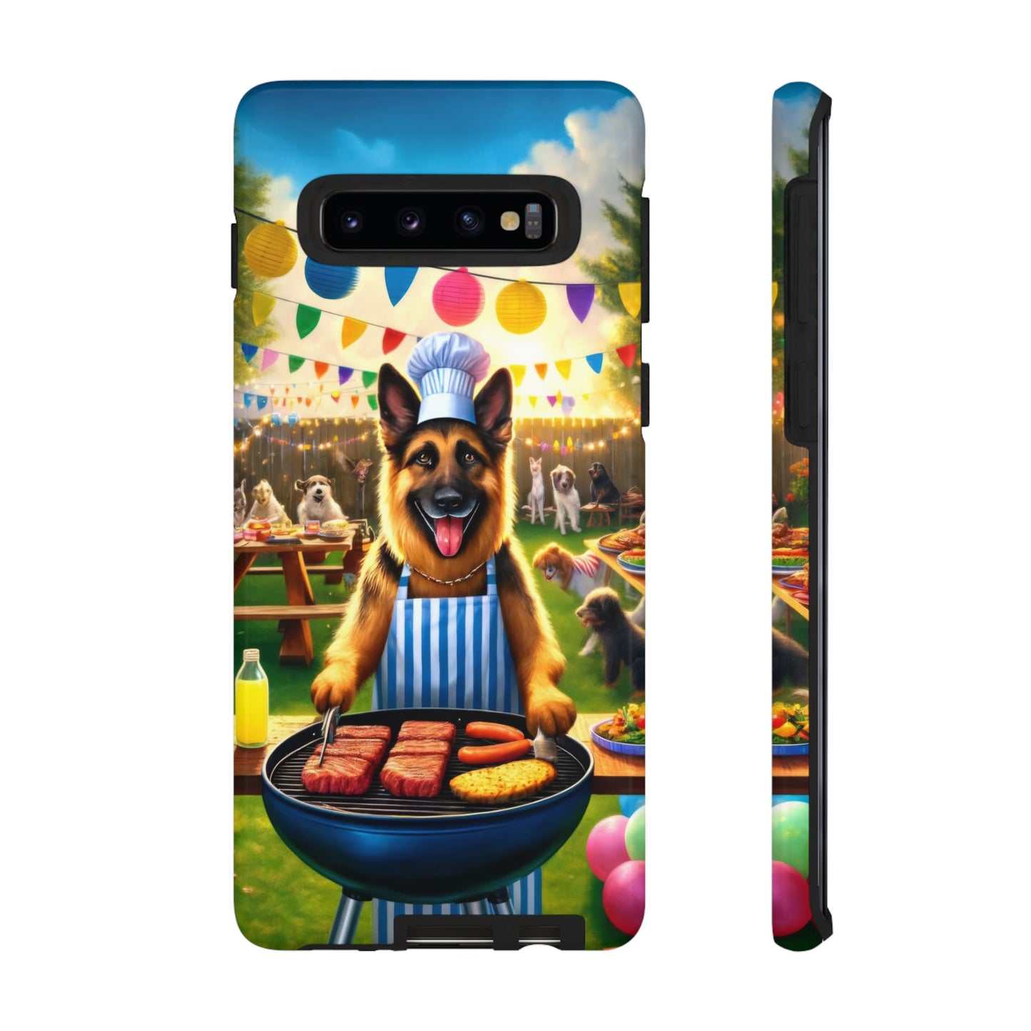 German Shepherd Barbecue Party Phone Case