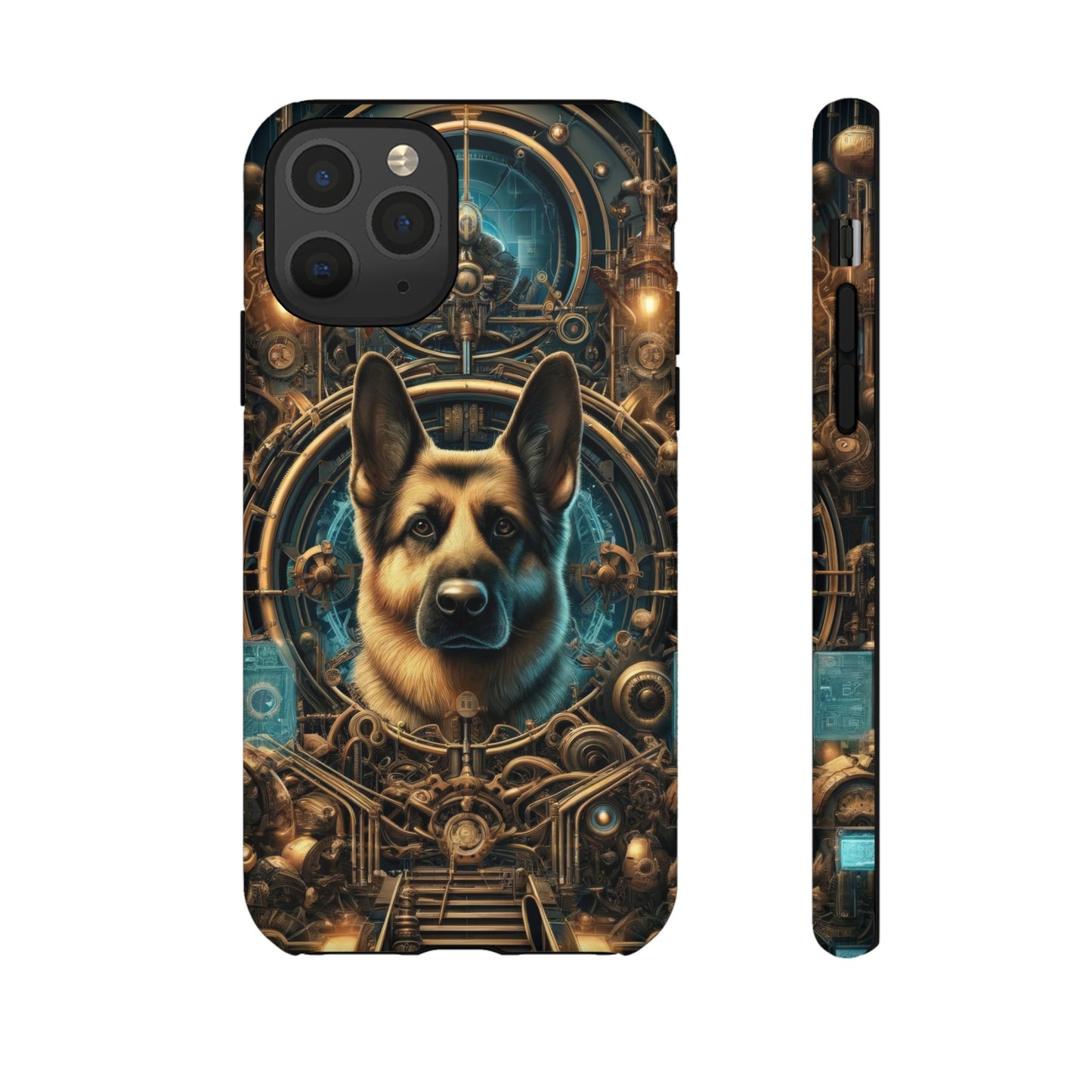 Steampunk Fantasy V2 German Shepherd Phone Case