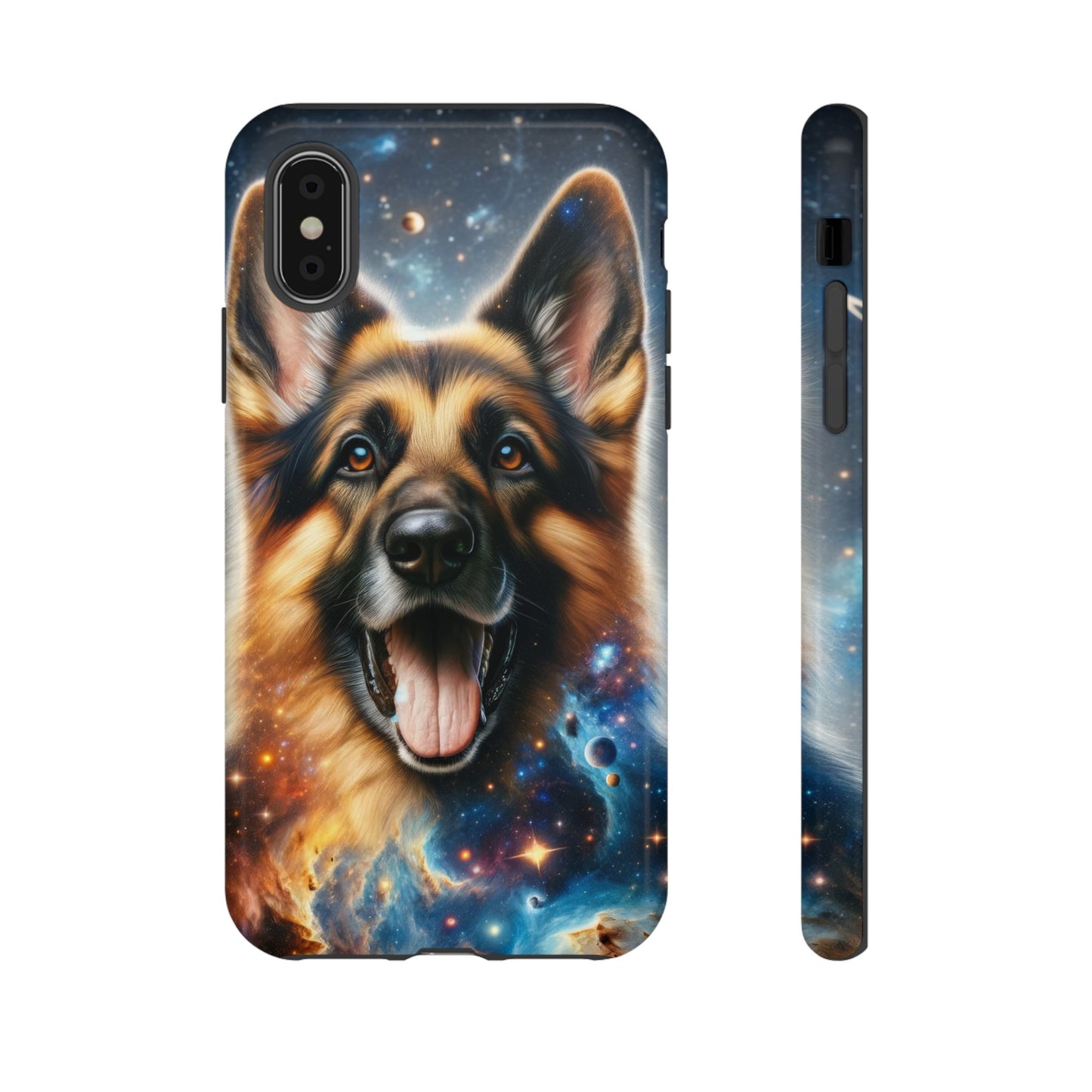 German Shepherd in Space Tough Phone Case