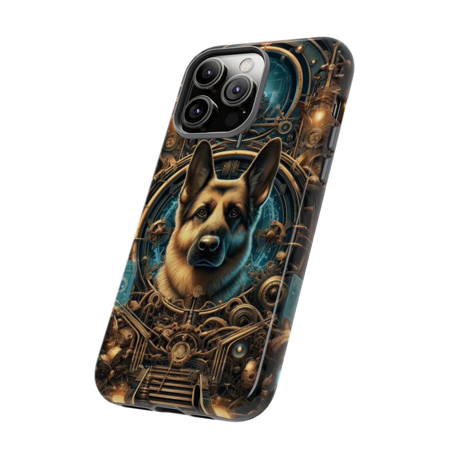 Steampunk Fantasy V2 German Shepherd Phone Case