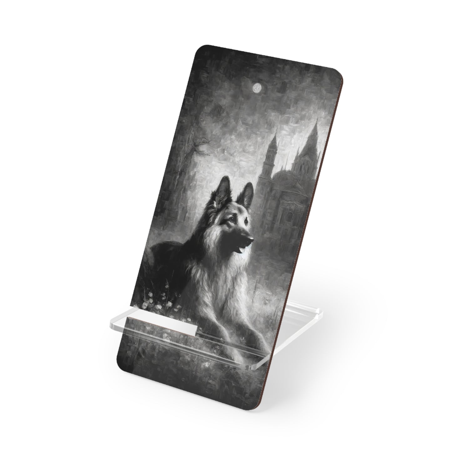 Neo-impressionism German Shepherd Smartphone Stand