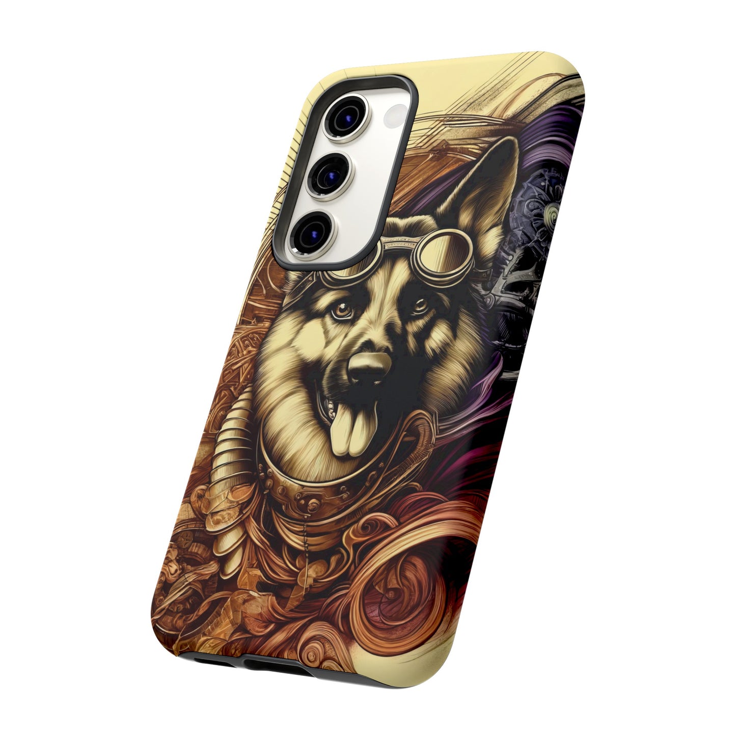 Steampunk German Shepherd Phone Case