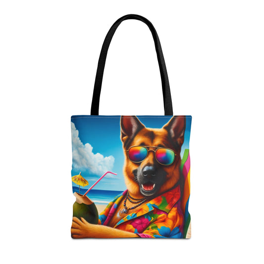 German Shepherd Vacation Tote Bag