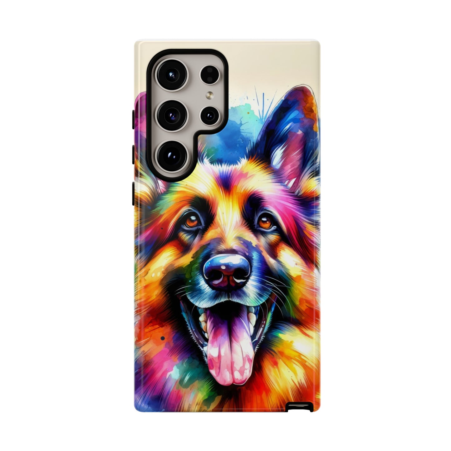 German Shepherd in Watercolor Tough Phone Case