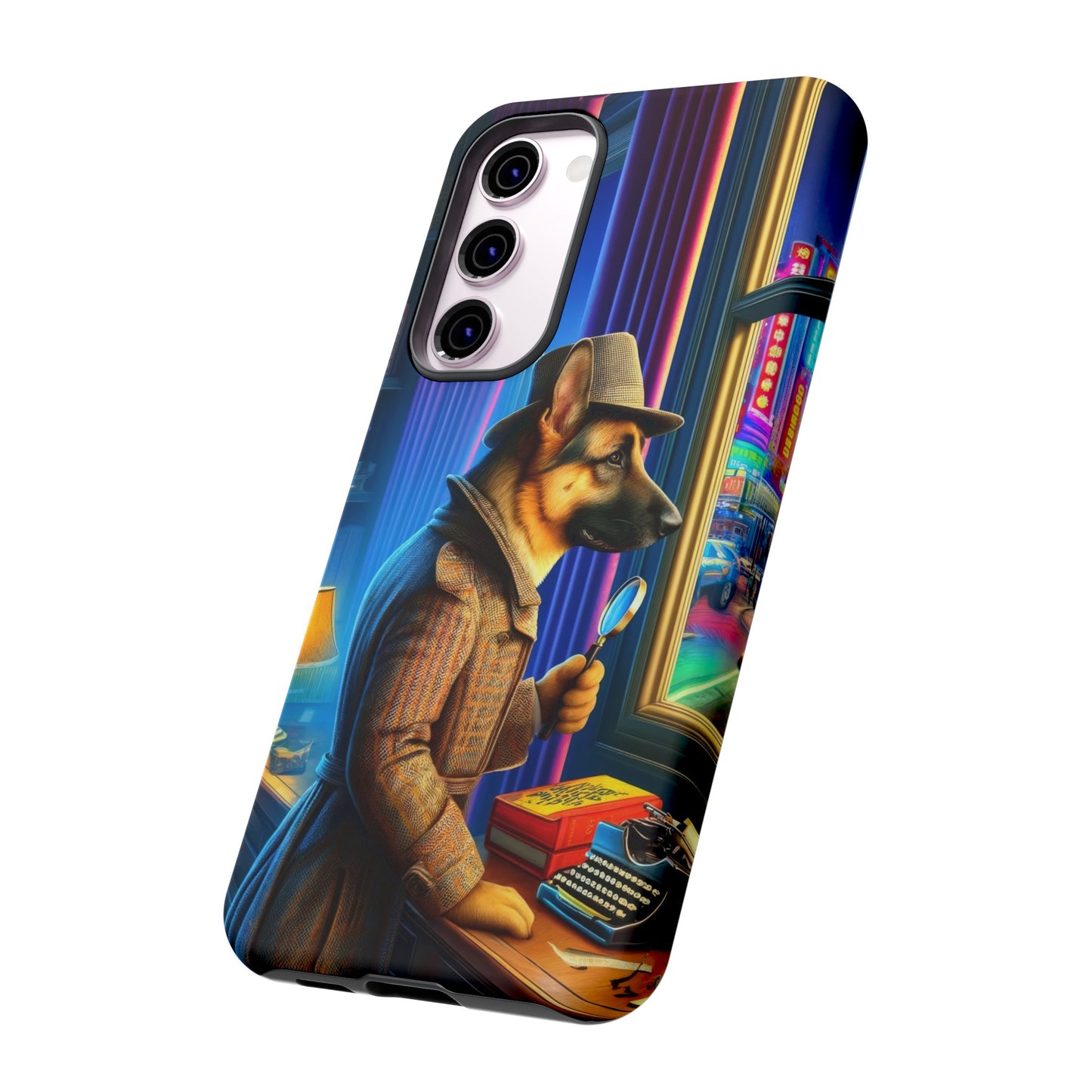 German Shepherd Detective Phone Case