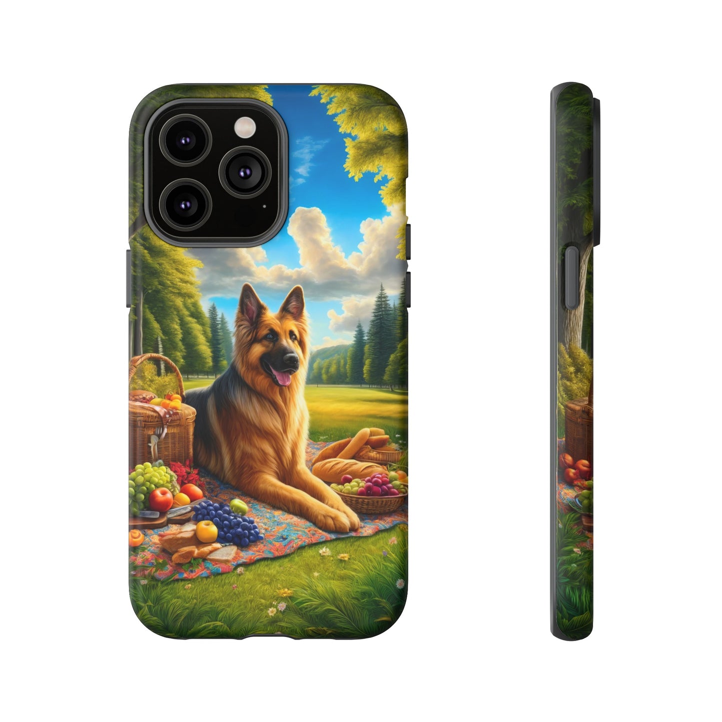 German Shepherd Giving a Speech Phone Case