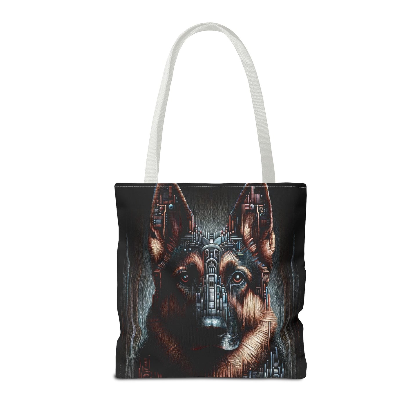 Futuristic German Shepherd Tote Bag