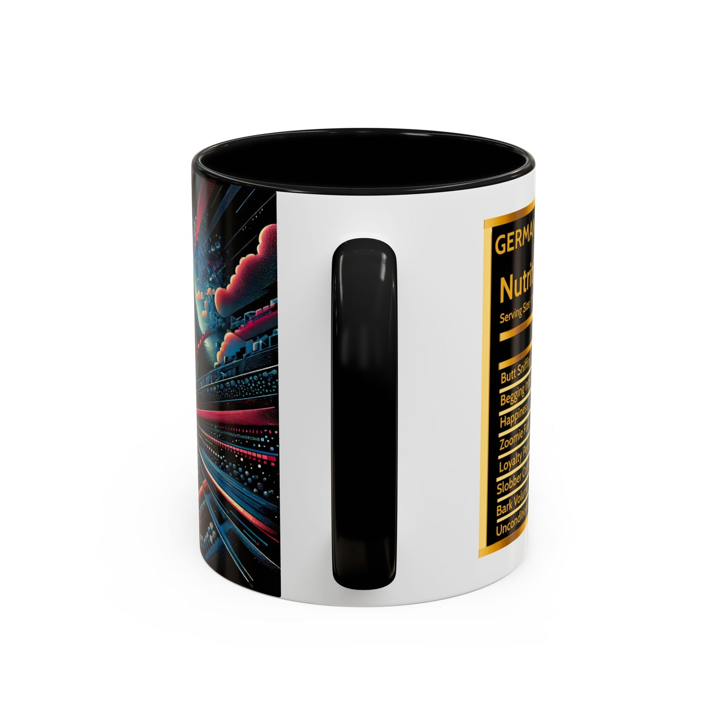 Futurism and gothic German Shepherd Coffee Mug