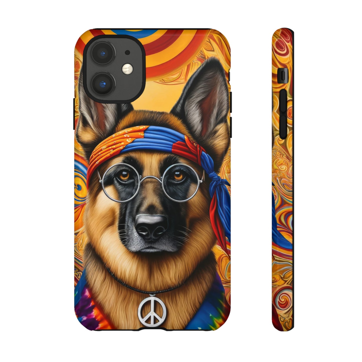 Hippie German Shepherd Tough Phone Case