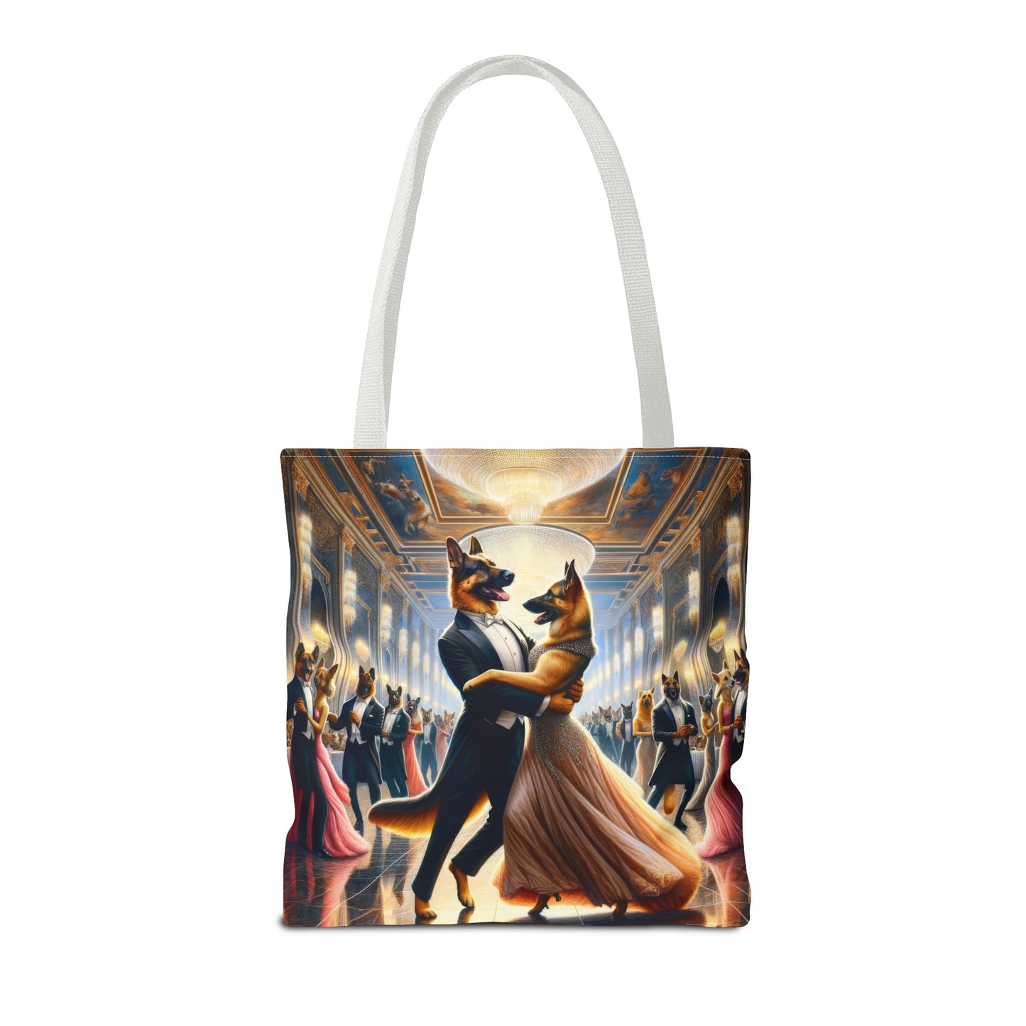 Dancing German Shepherds Tote Bag