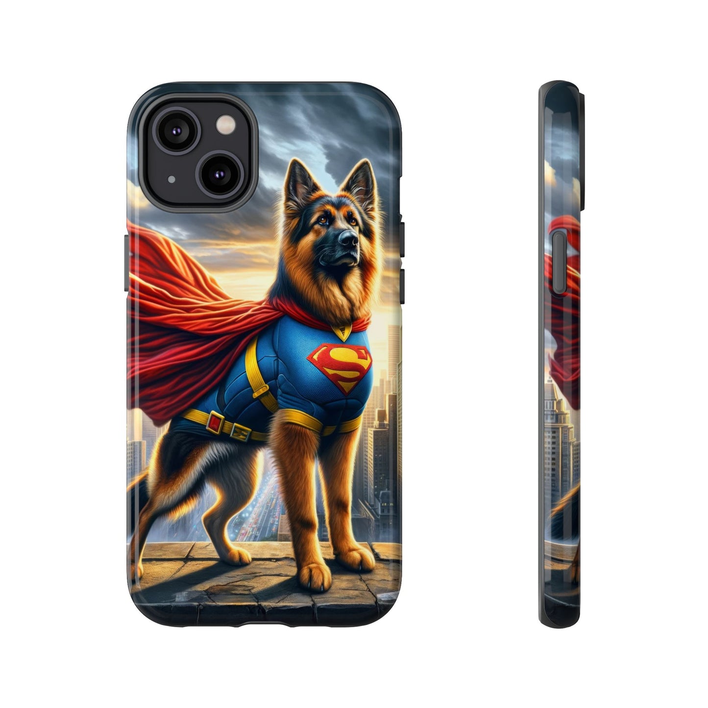 German Shepherd Superhero Phone Case