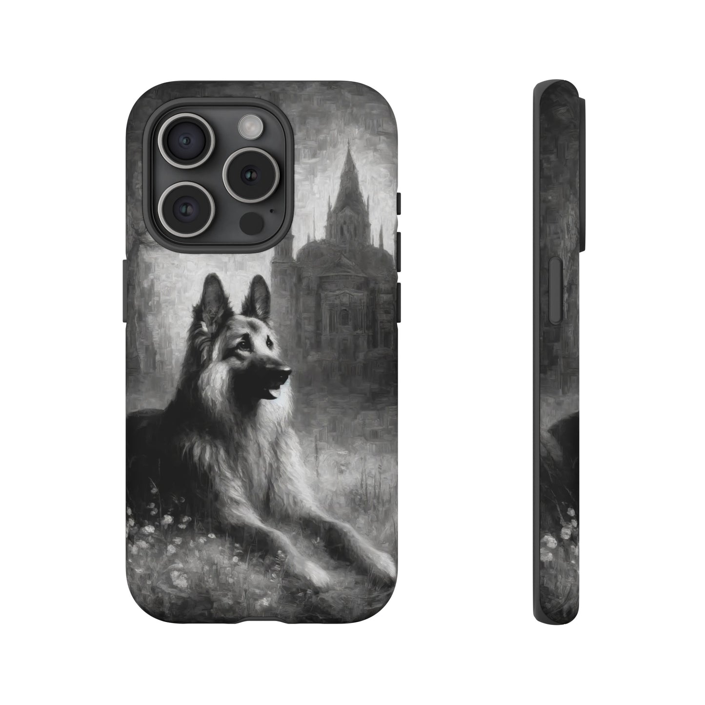 Neo-impressionism German Shepherd Phone Case