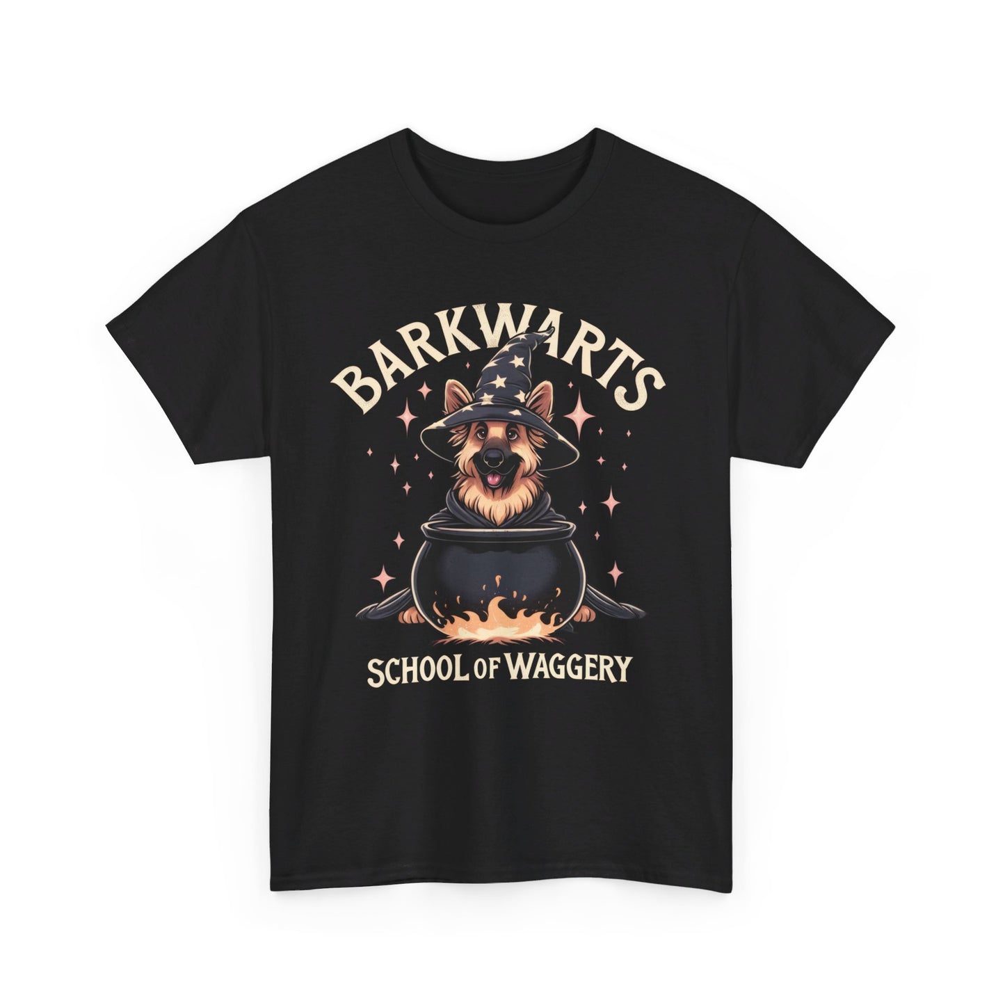 BarkWarts School of Waggery T-Shirt (13 colors) (German Shepherd)