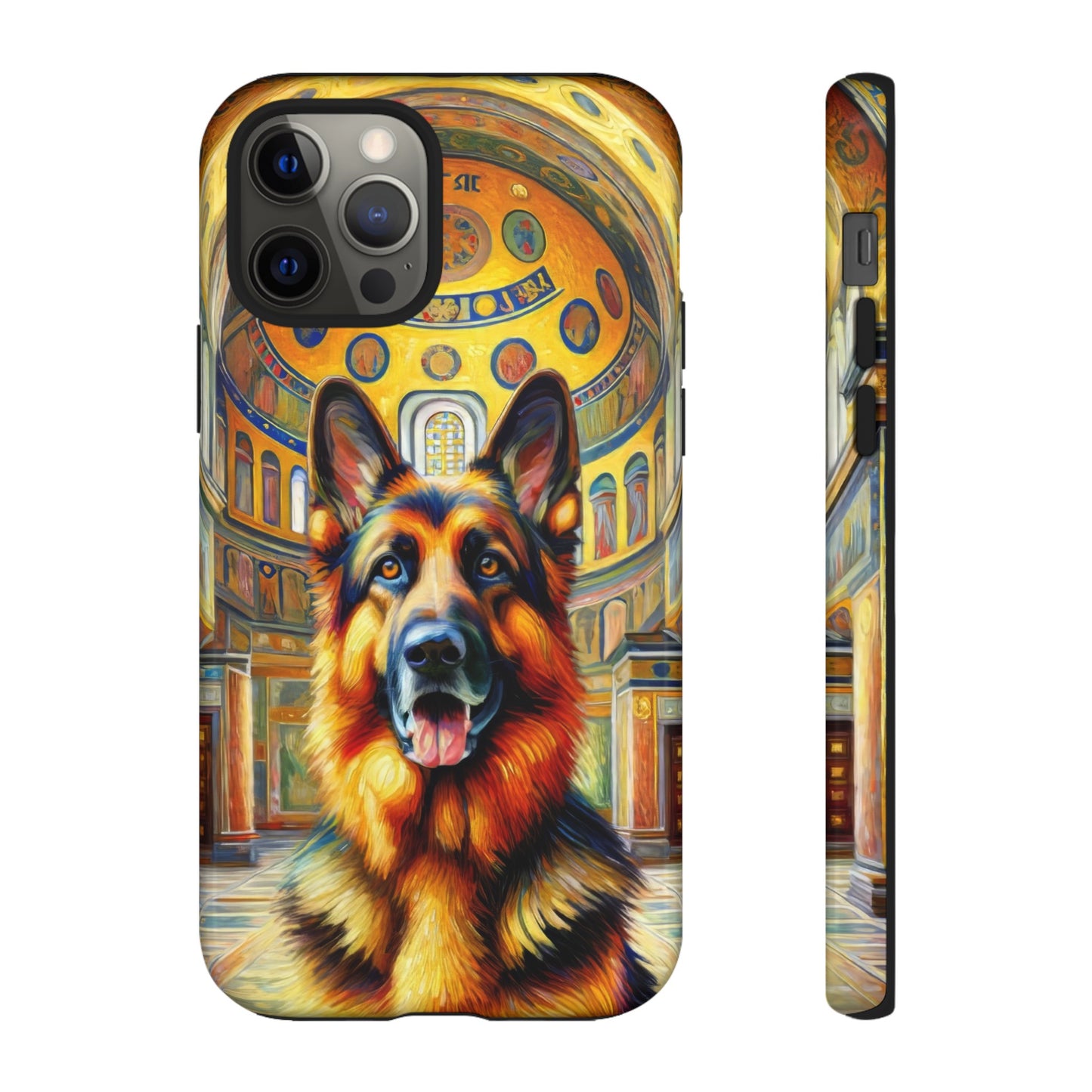 Neo-impressionist German Shepherd Phone Case