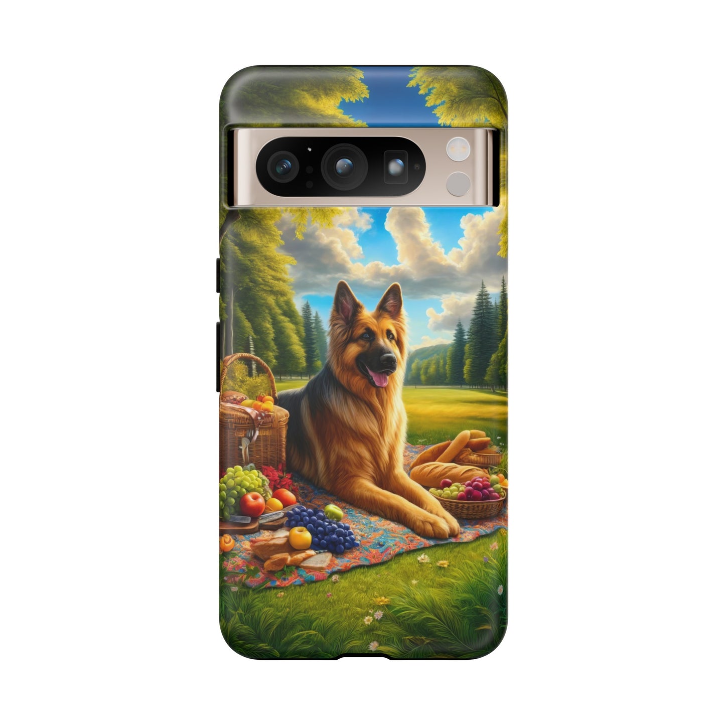 German Shepherd Giving a Speech Phone Case