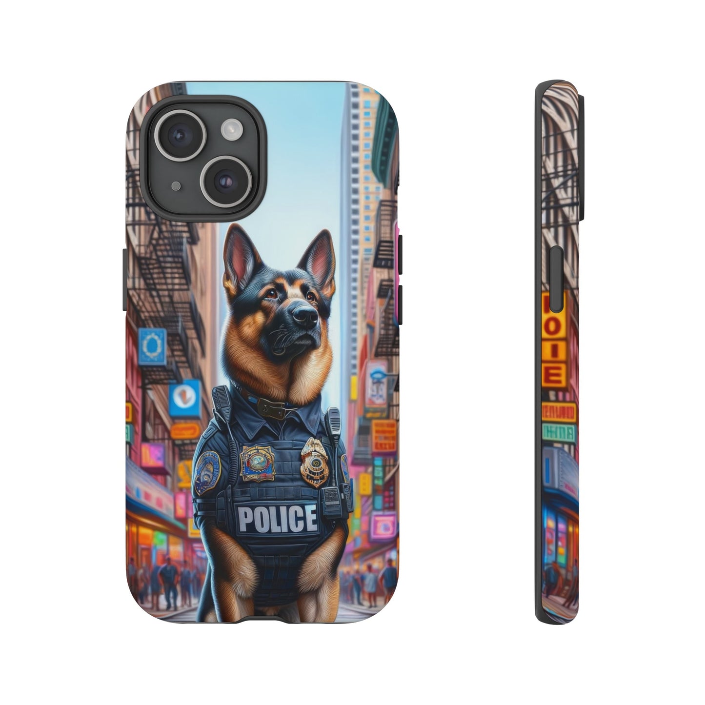 German Shepherd Police Officer Phone Case