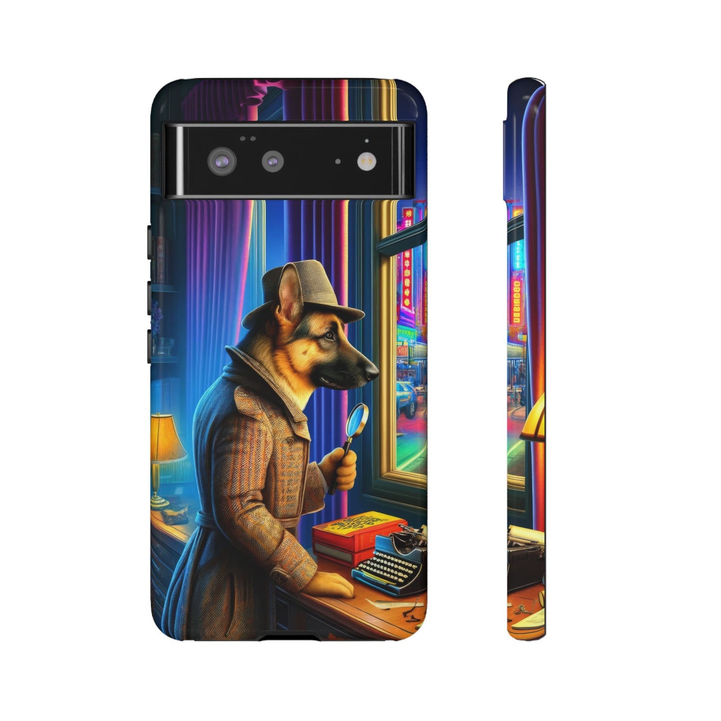 German Shepherd Detective Phone Case