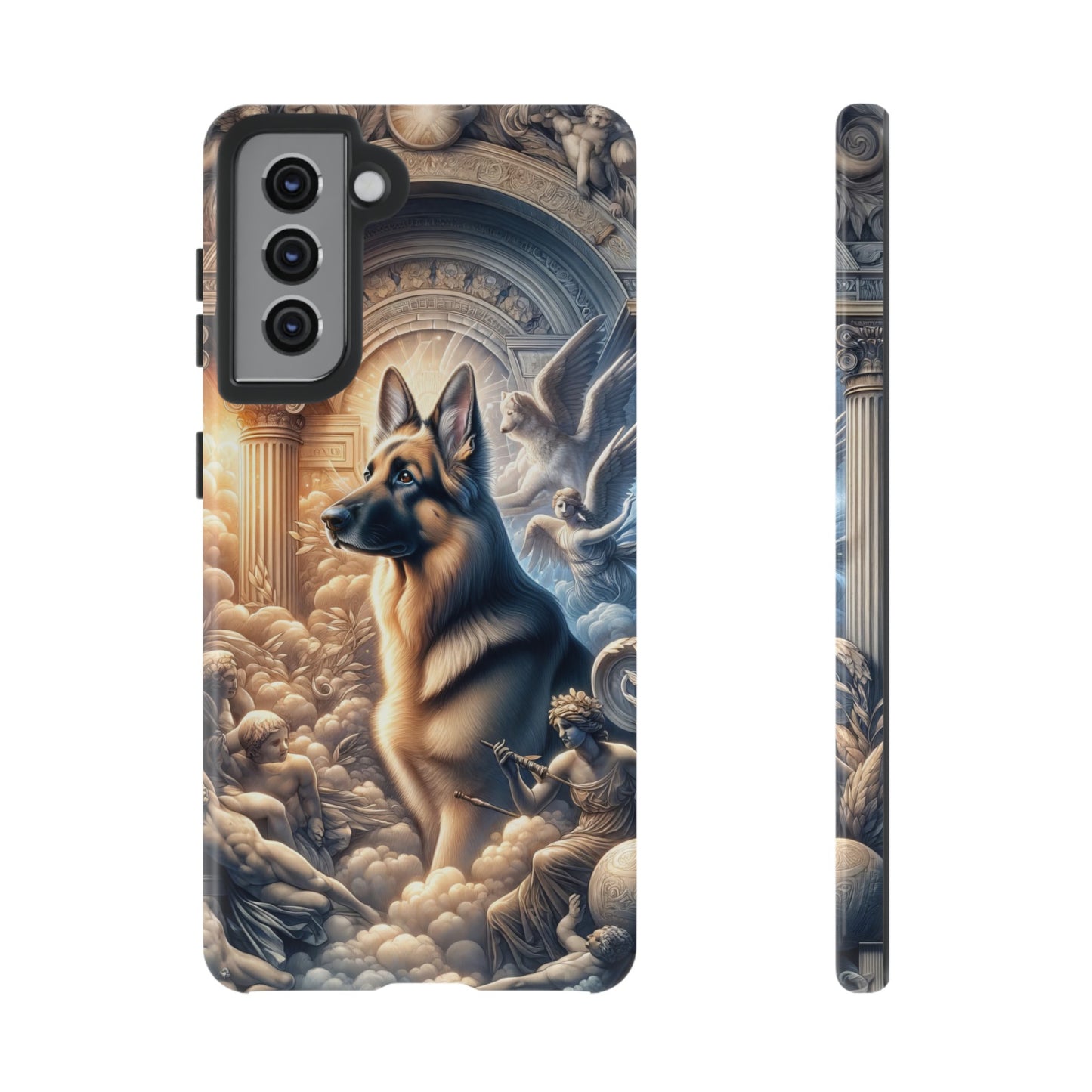 Neo-classicism and dreamy fantasy German Shepherd Phone Case