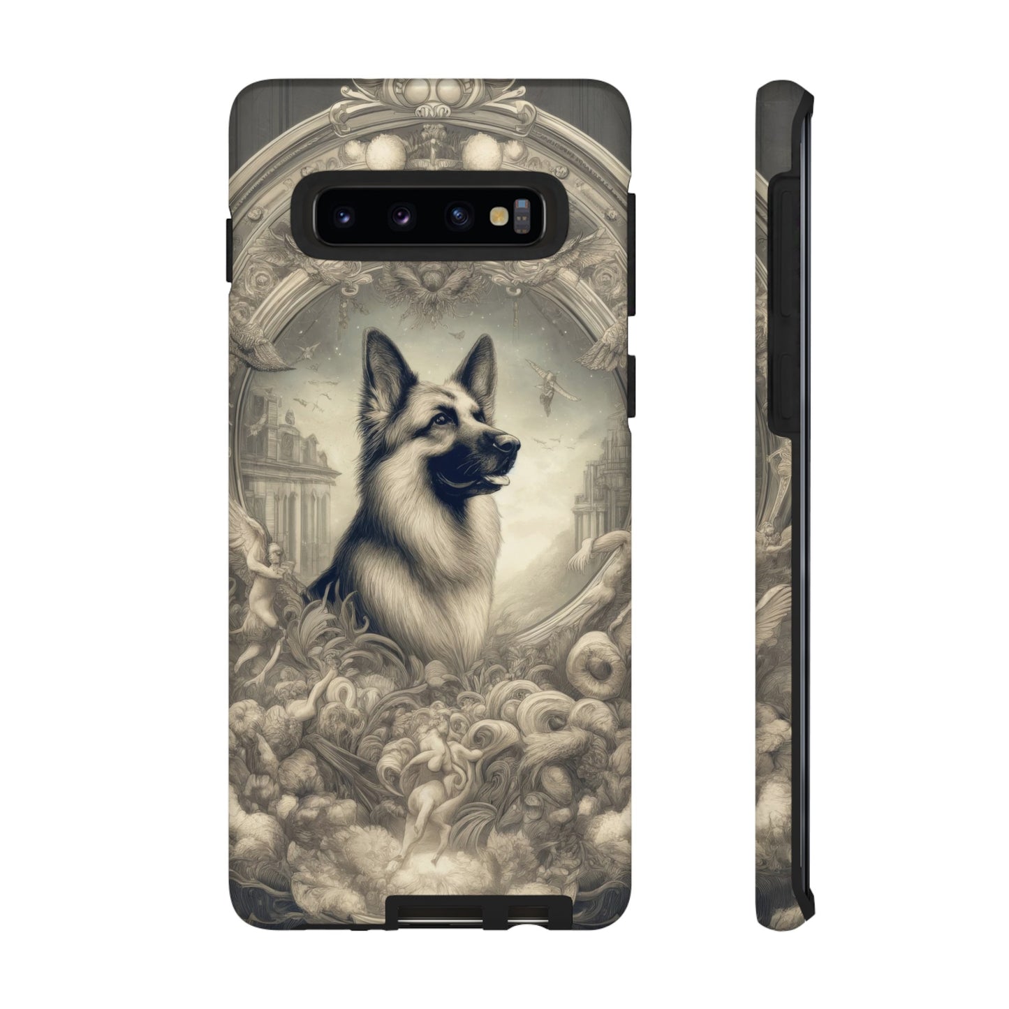 Dreamy fantasy and rococo German Shepherd Phone Case