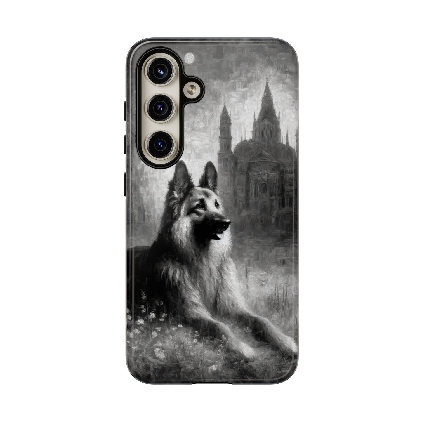 Neo-impressionism German Shepherd Phone Case