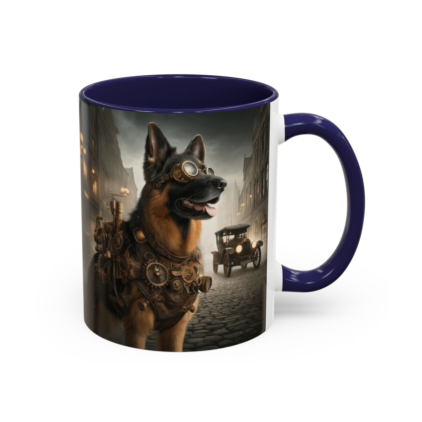 Realism and steampunk German Shepherd Coffee Mug