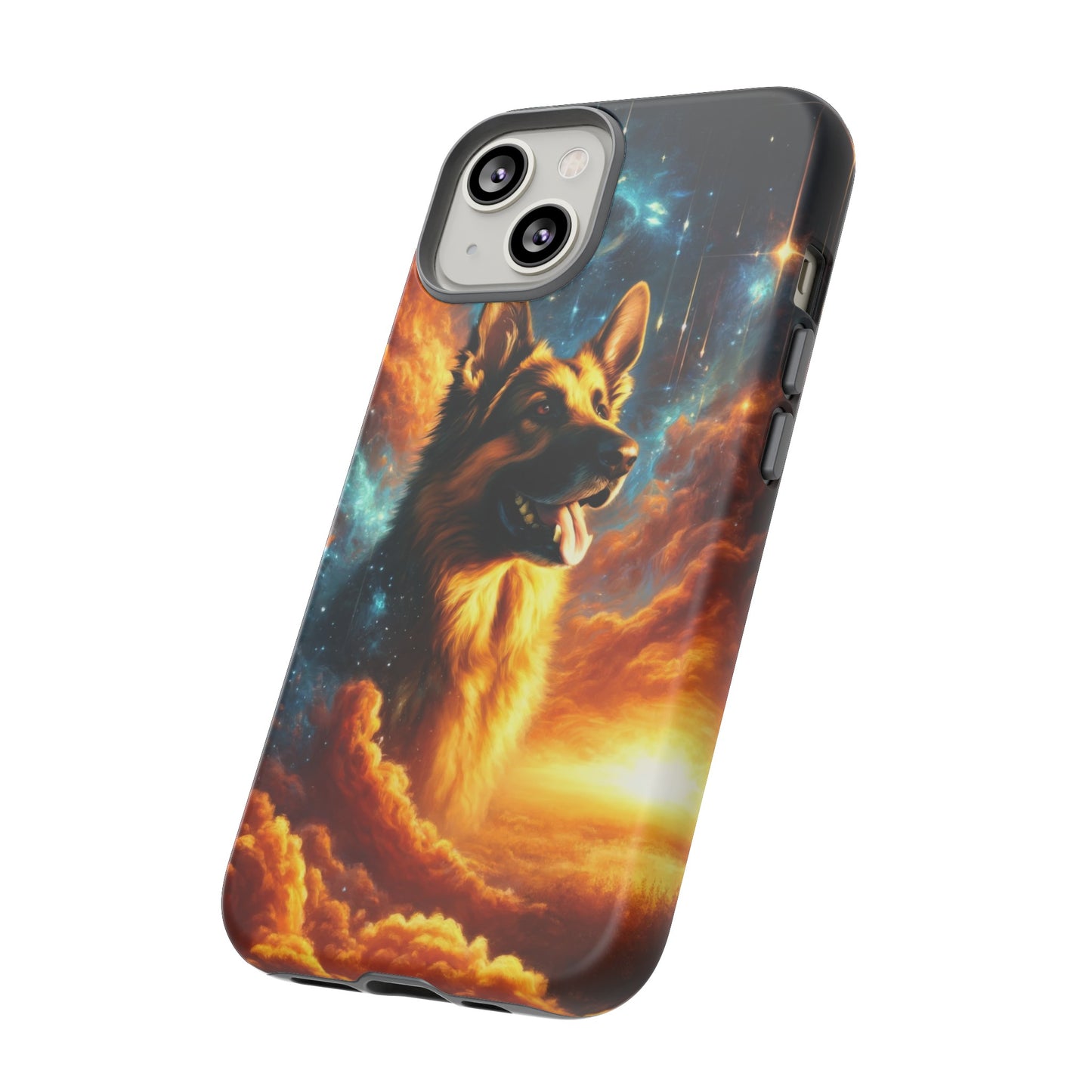 Sci-fi and stars-themed German Shepherd Phone Case