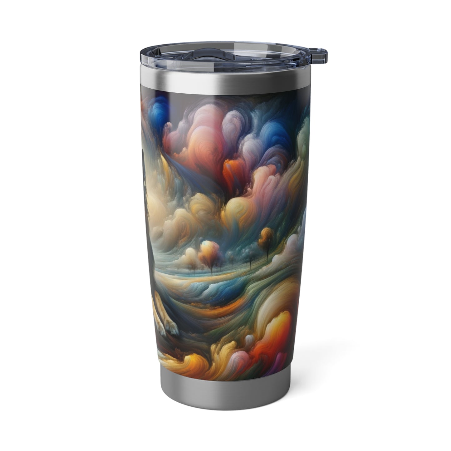 German Shepherd in an impressionist and surreal landscape 20oz Tumbler