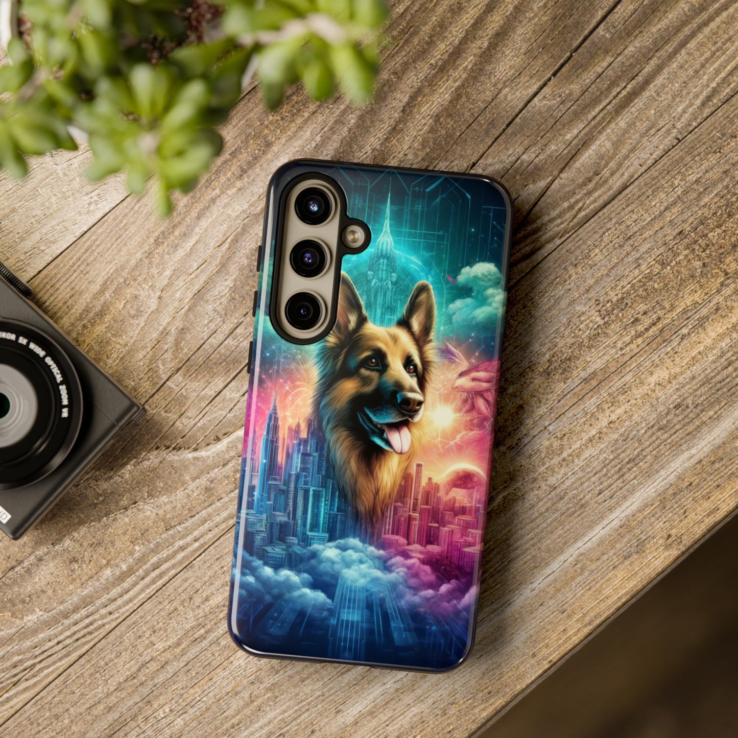 Dreamy fantasy German Shepherd Phone Case