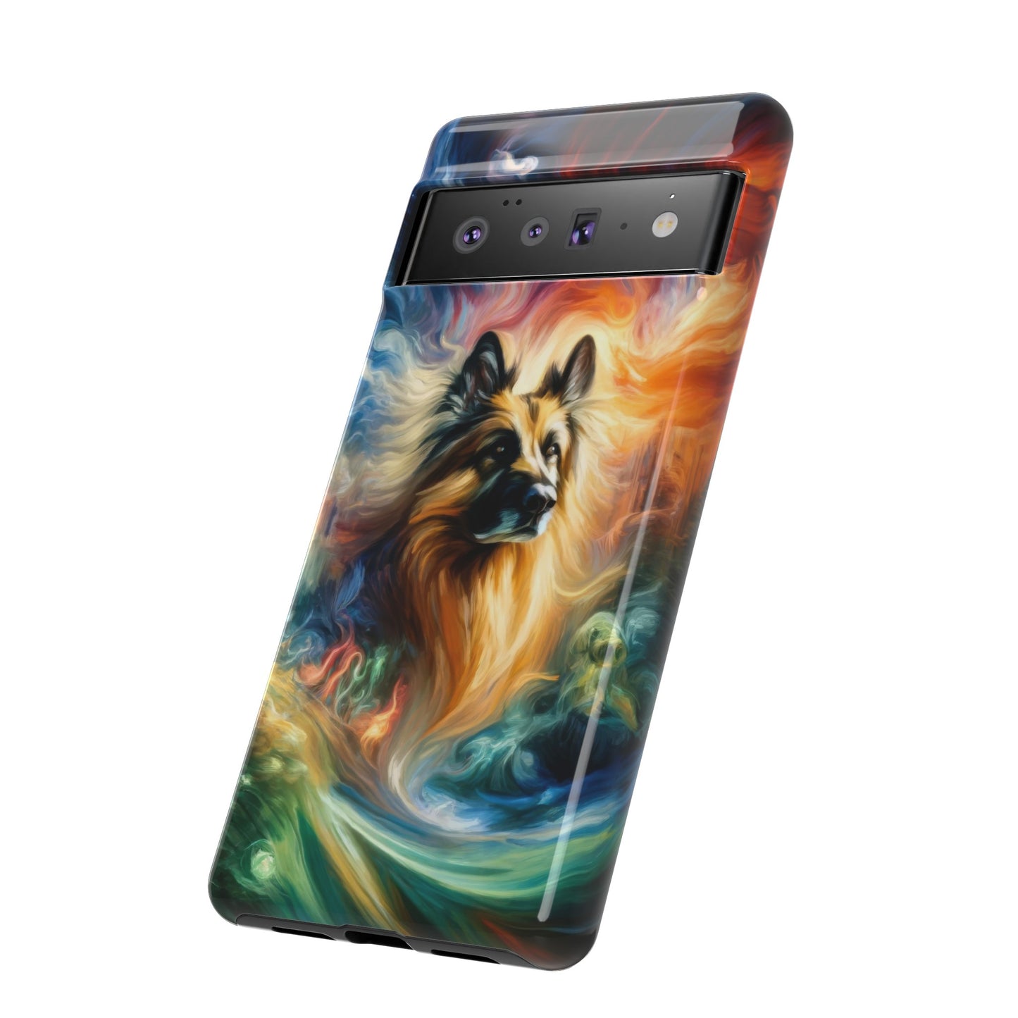 Expressionism and fantasy German Shepherd Phone Case