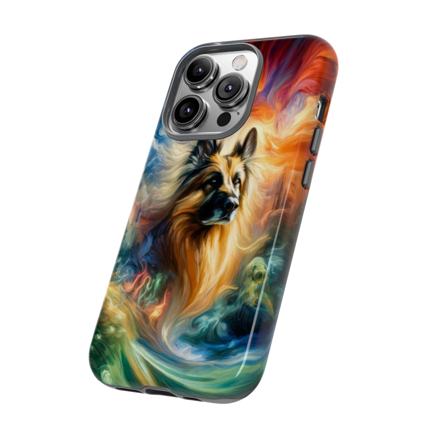 Expressionism and fantasy German Shepherd Phone Case