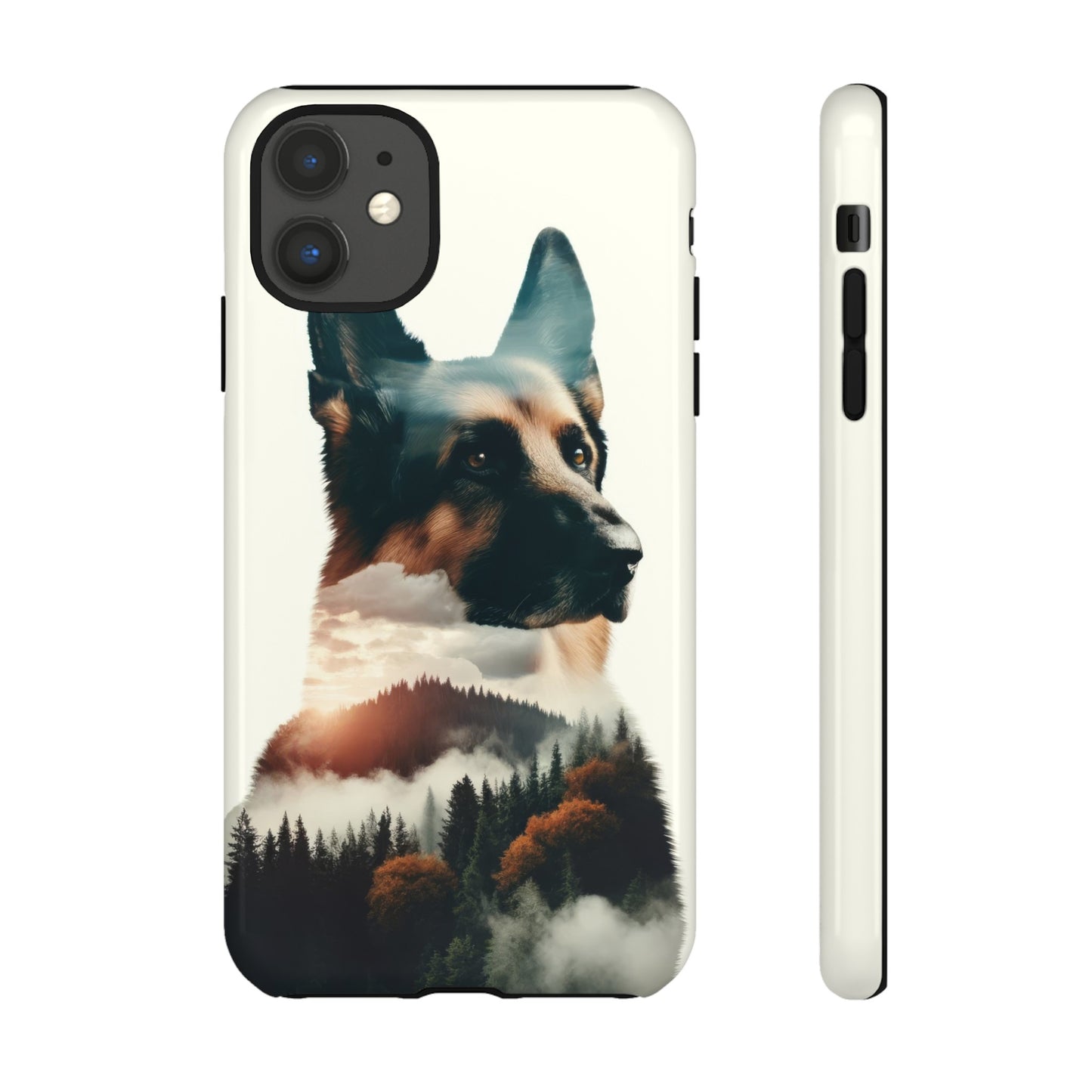 Romanticism and double exposure German Shepherd Phone Case