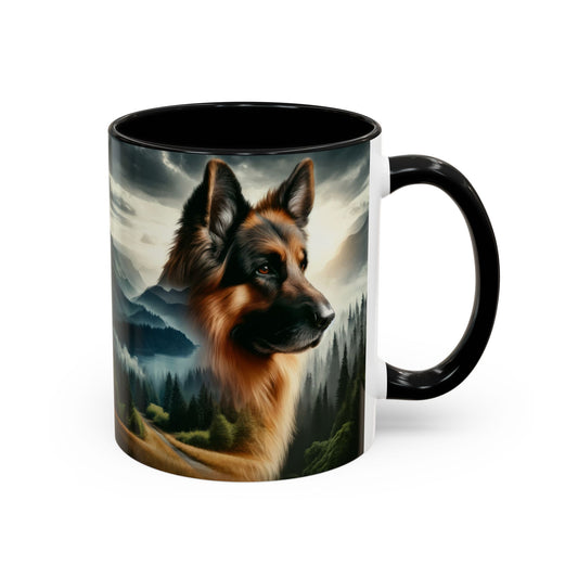 Romanticism and double exposure German Shepherd Coffee Mug