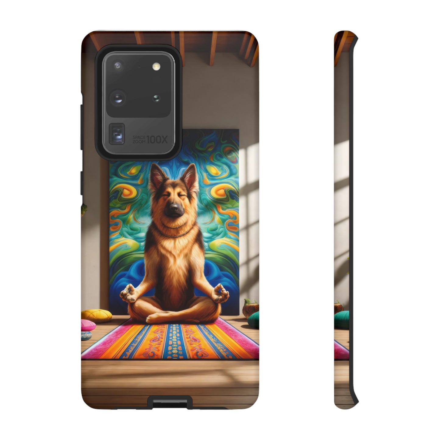 German Shepherd Meditating Phone Case