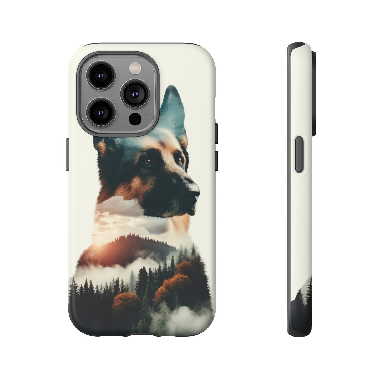 Romanticism and double exposure German Shepherd Phone Case