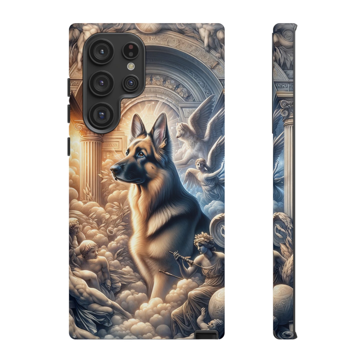 Neo-classicism and dreamy fantasy German Shepherd Phone Case