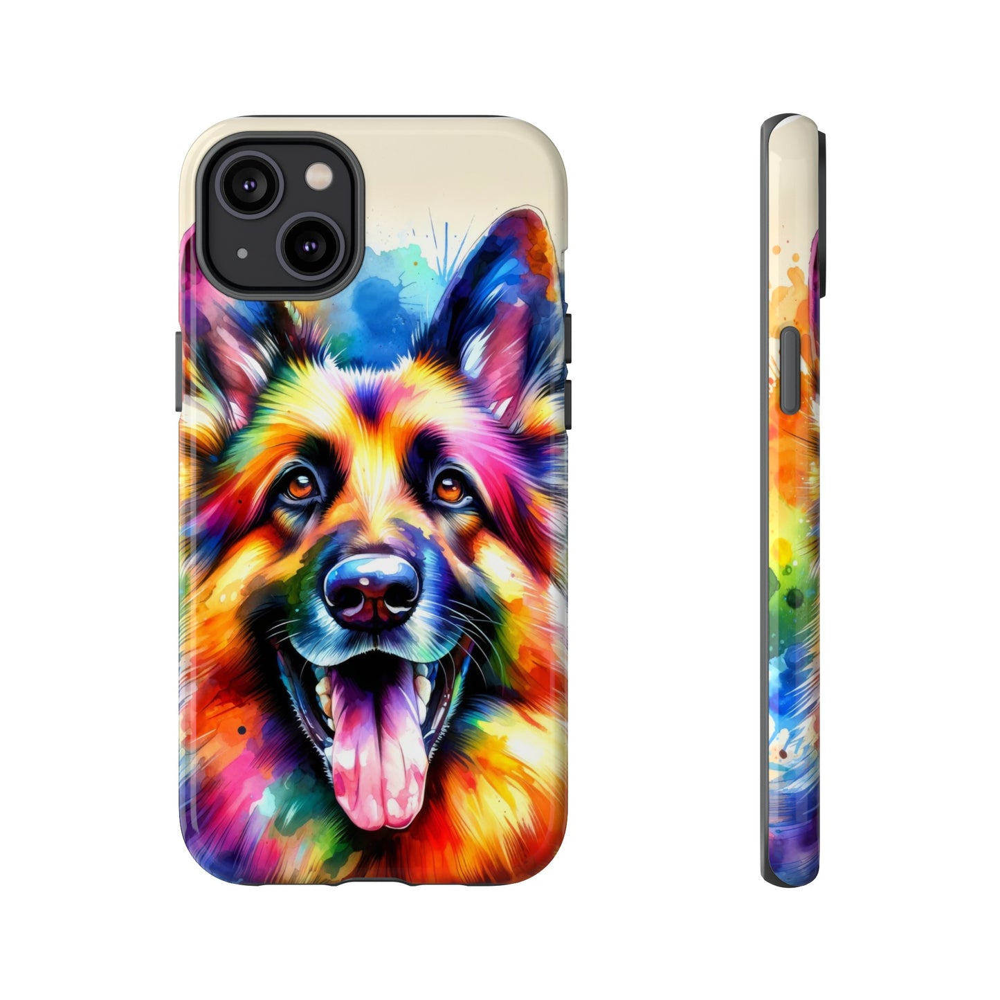 German Shepherd in Watercolor Tough Phone Case