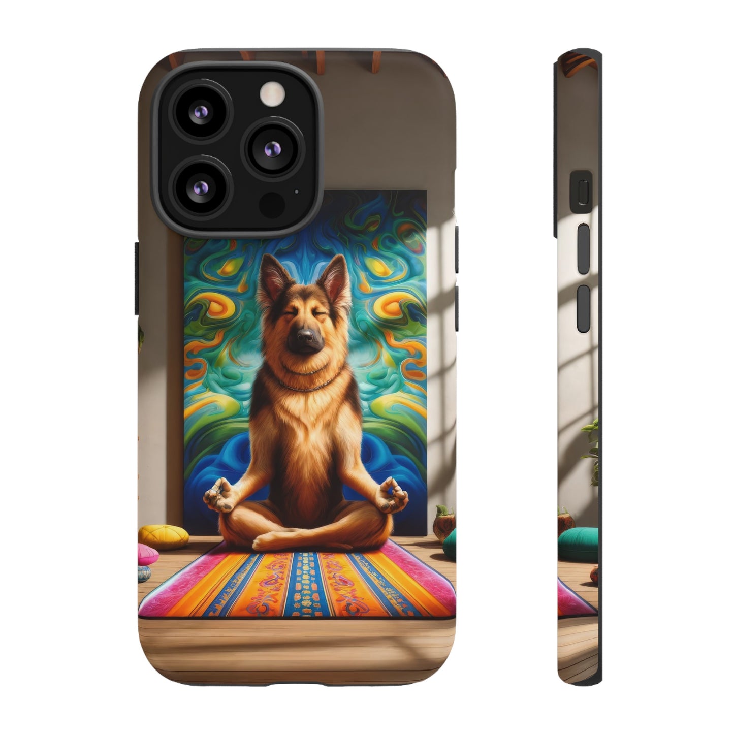 German Shepherd Meditating Phone Case