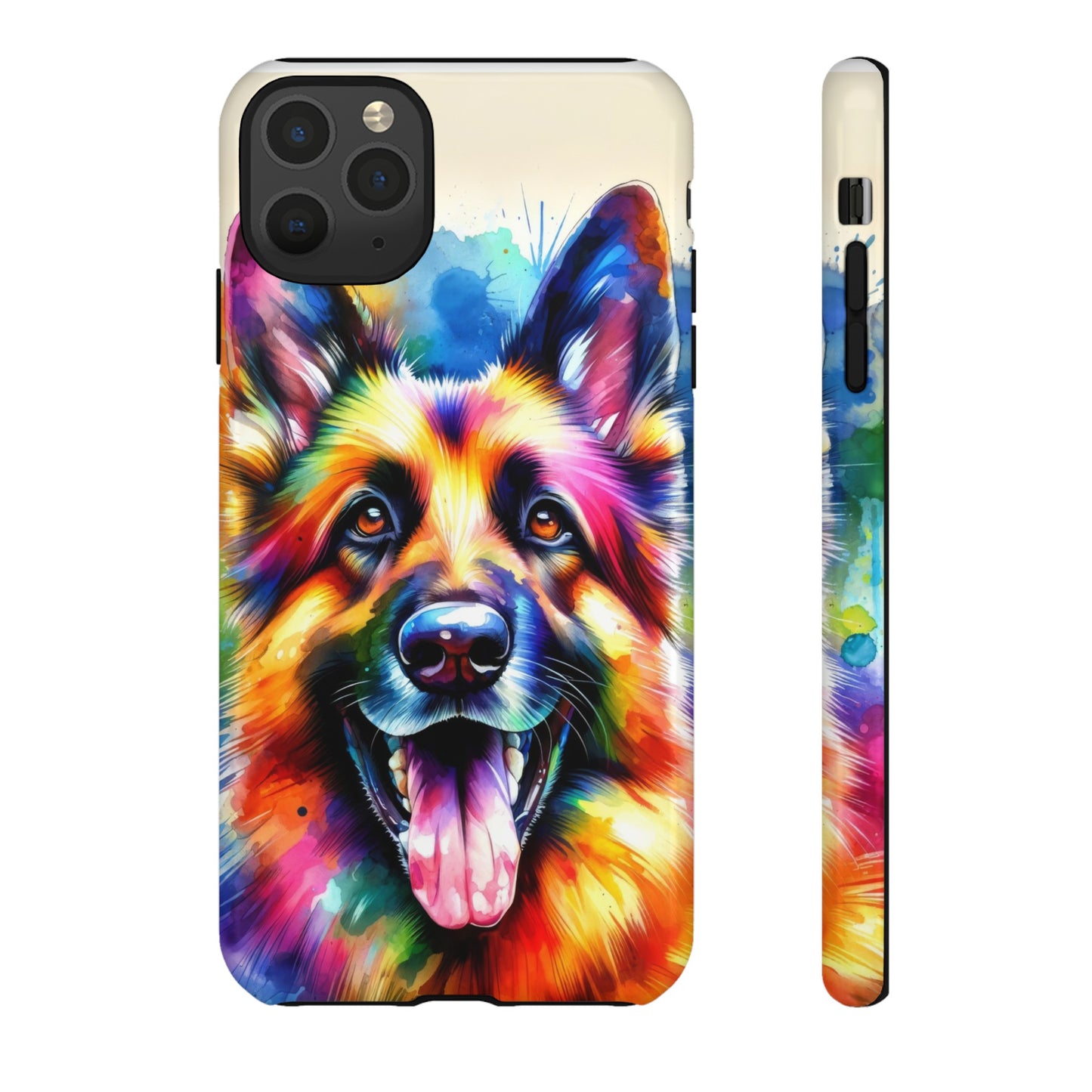 German Shepherd in Watercolor Tough Phone Case