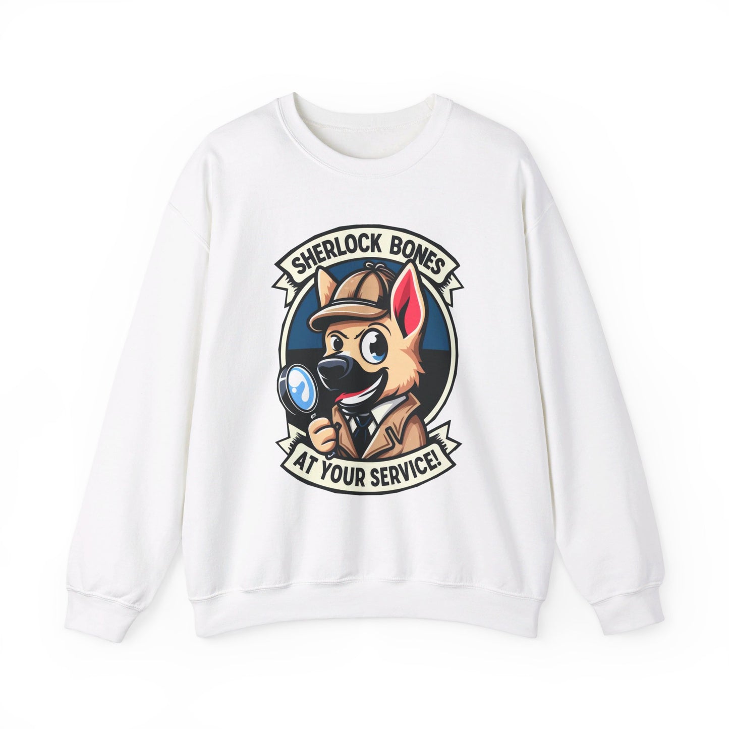 Sherlock Bones Sweatshirt (10 colors) (German Shepherd)