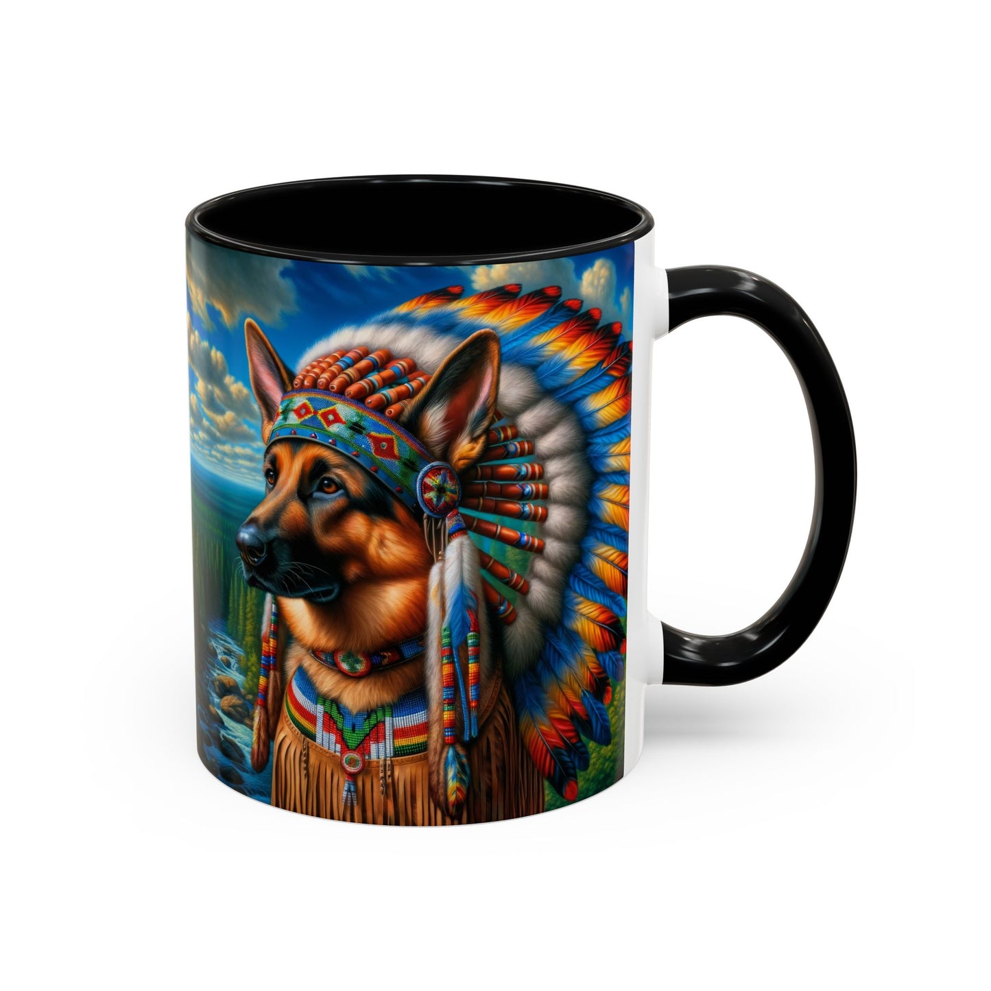 German Shepherd Indian Coffee Mug