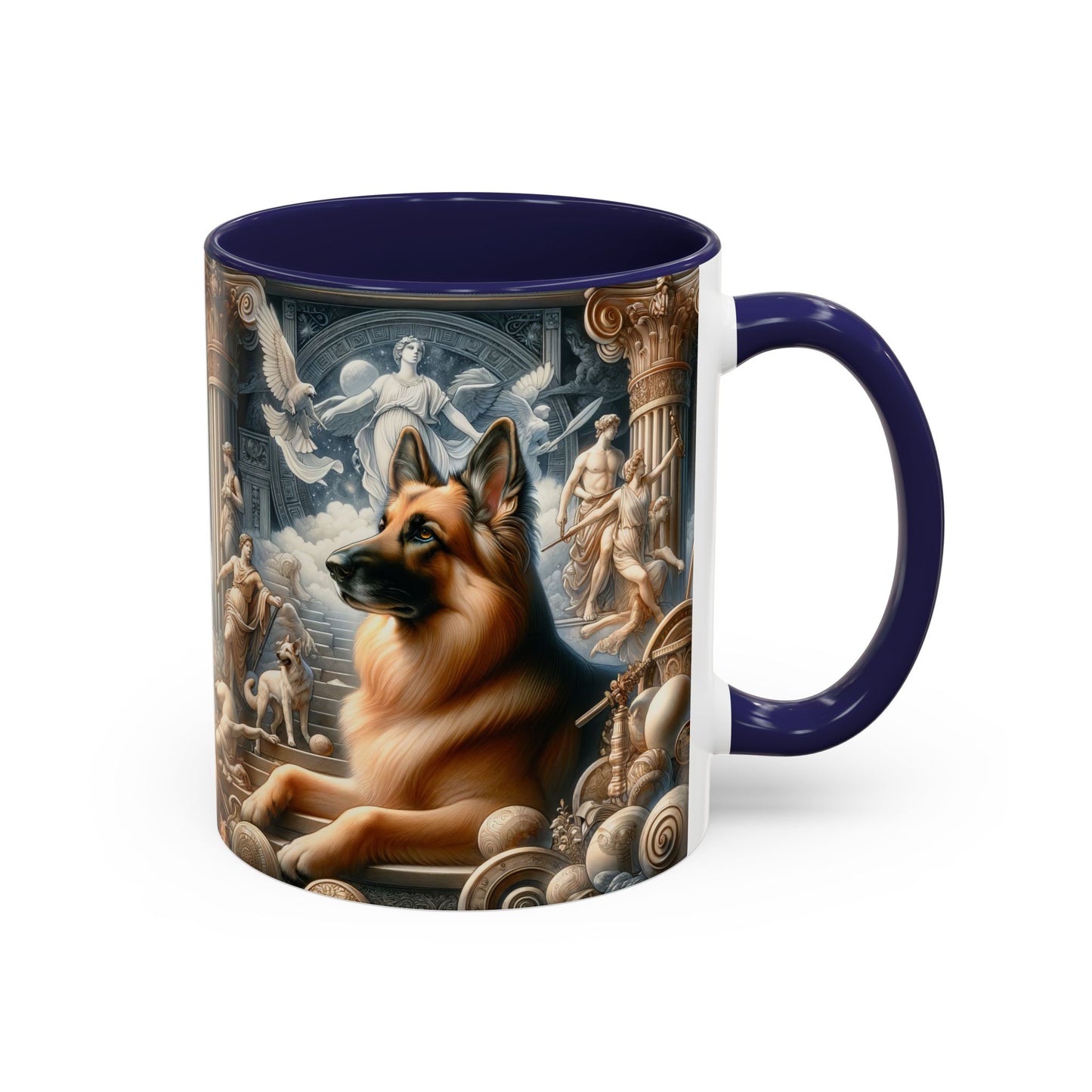 Neo-classicism and dreamy fantasy German Shepherd Coffee Mug