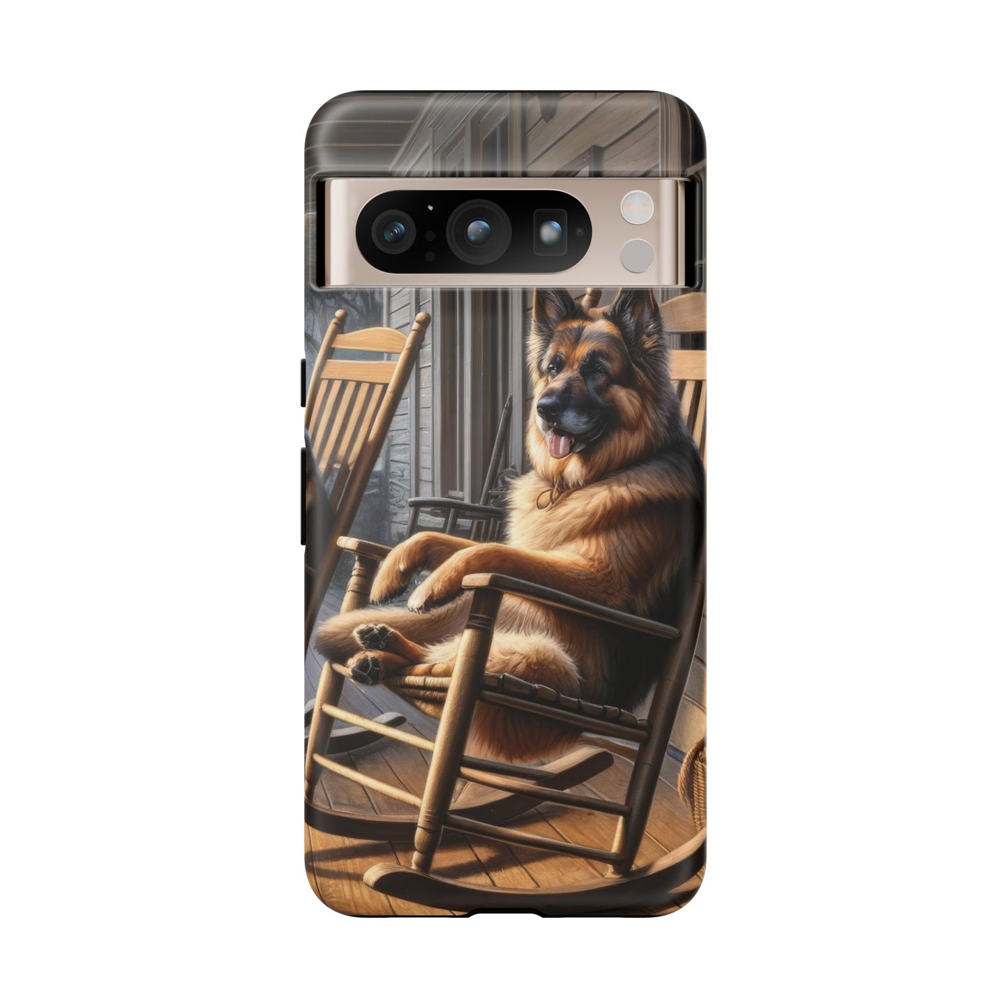 German Shepherd on the Porch Tough Phone Case