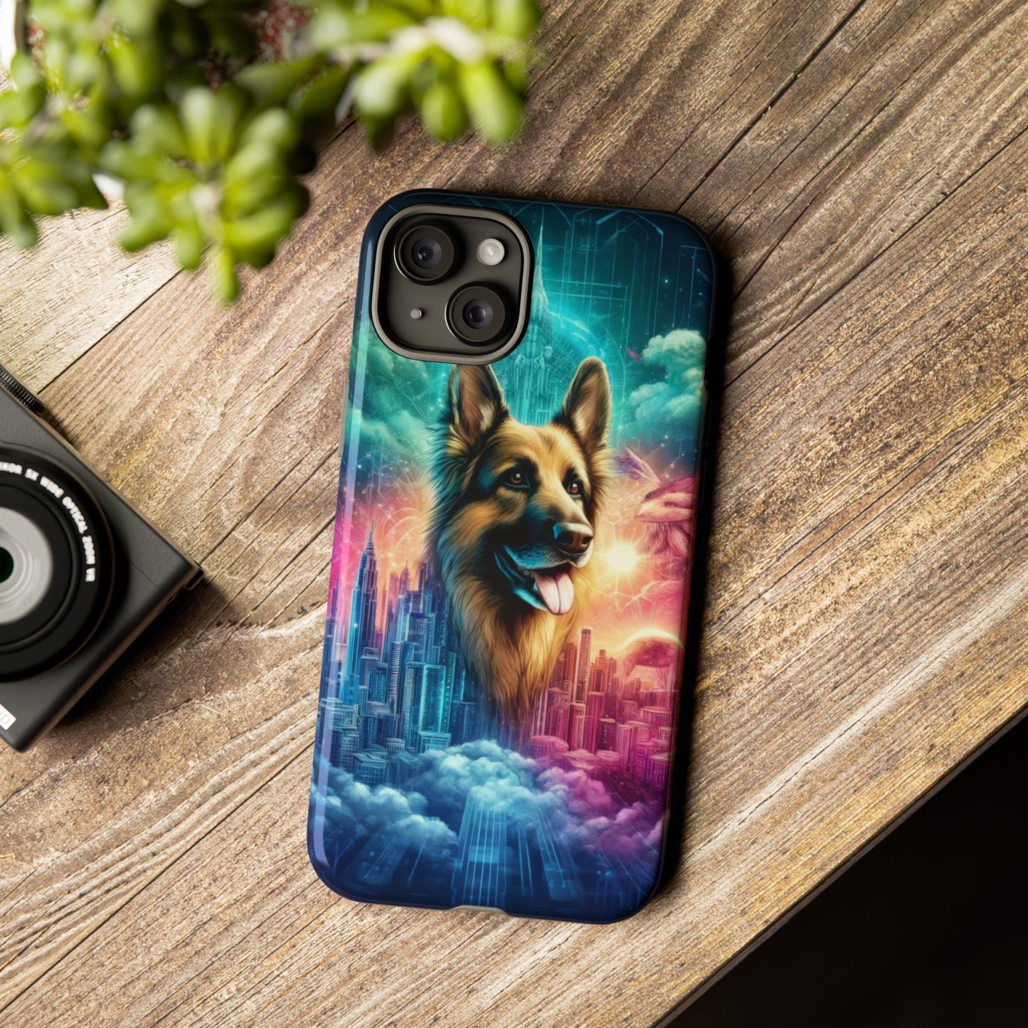 Dreamy fantasy German Shepherd Phone Case