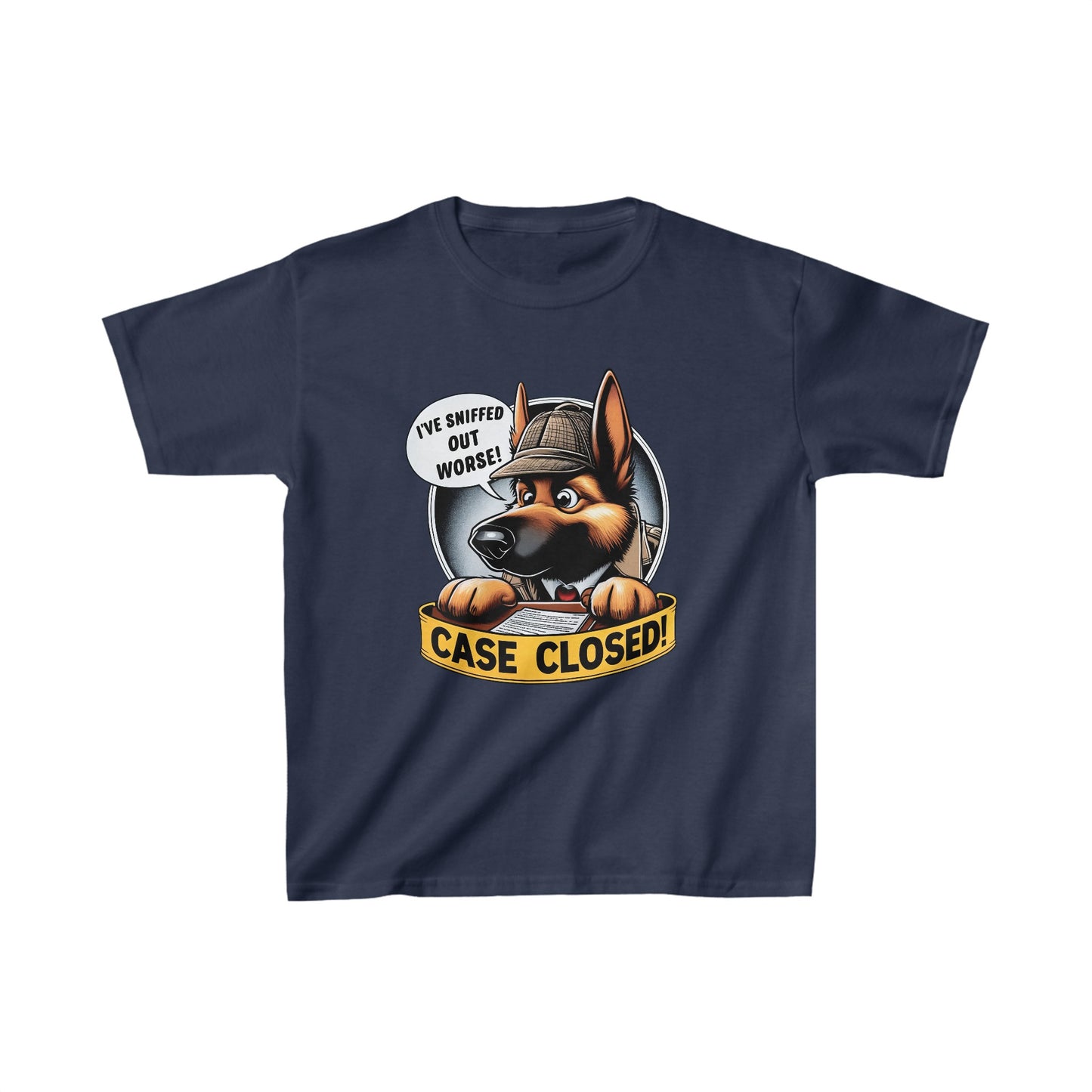 Case Closed Kids Size T-Shirt (Multi colors) (German Shepherd)