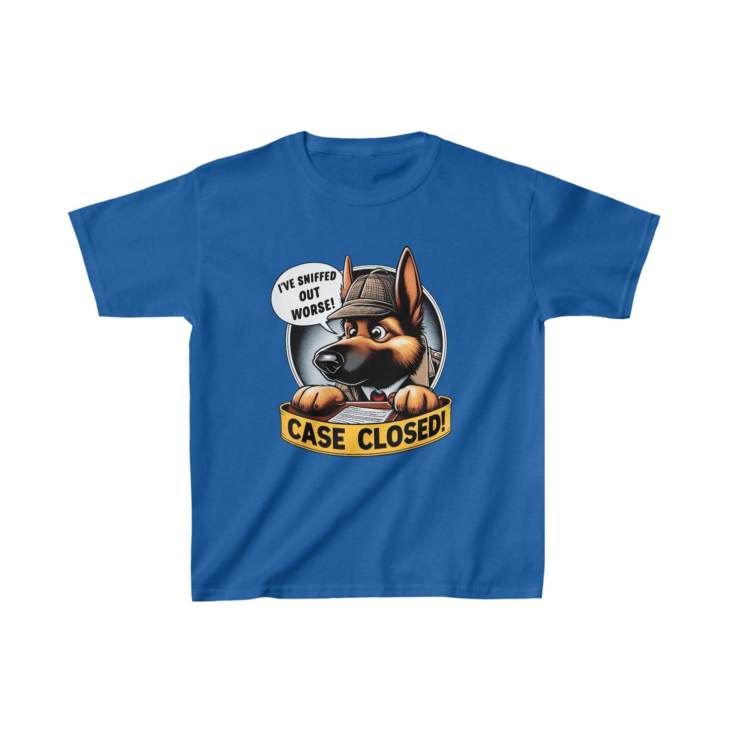 Case Closed Kids Size T-Shirt (Multi colors) (German Shepherd)