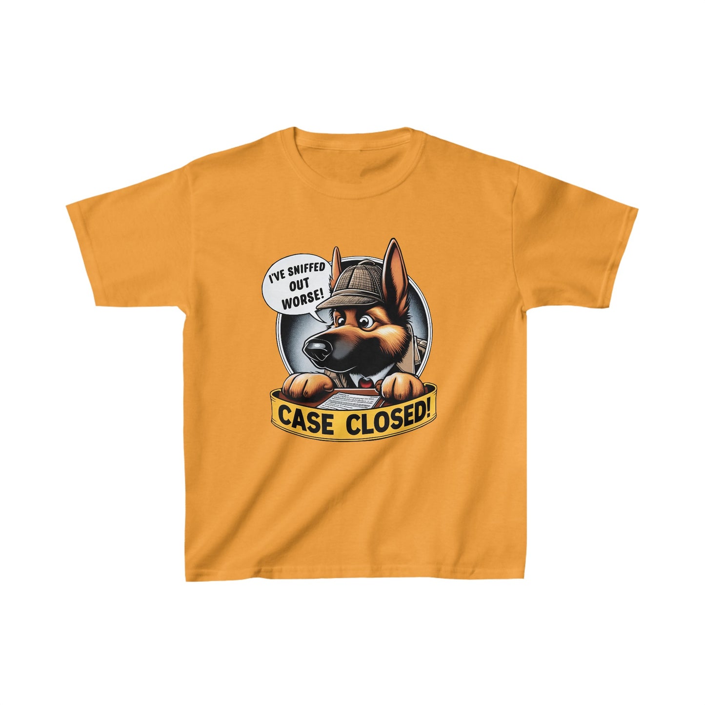 Case Closed Kids Size T-Shirt (Multi colors) (German Shepherd)