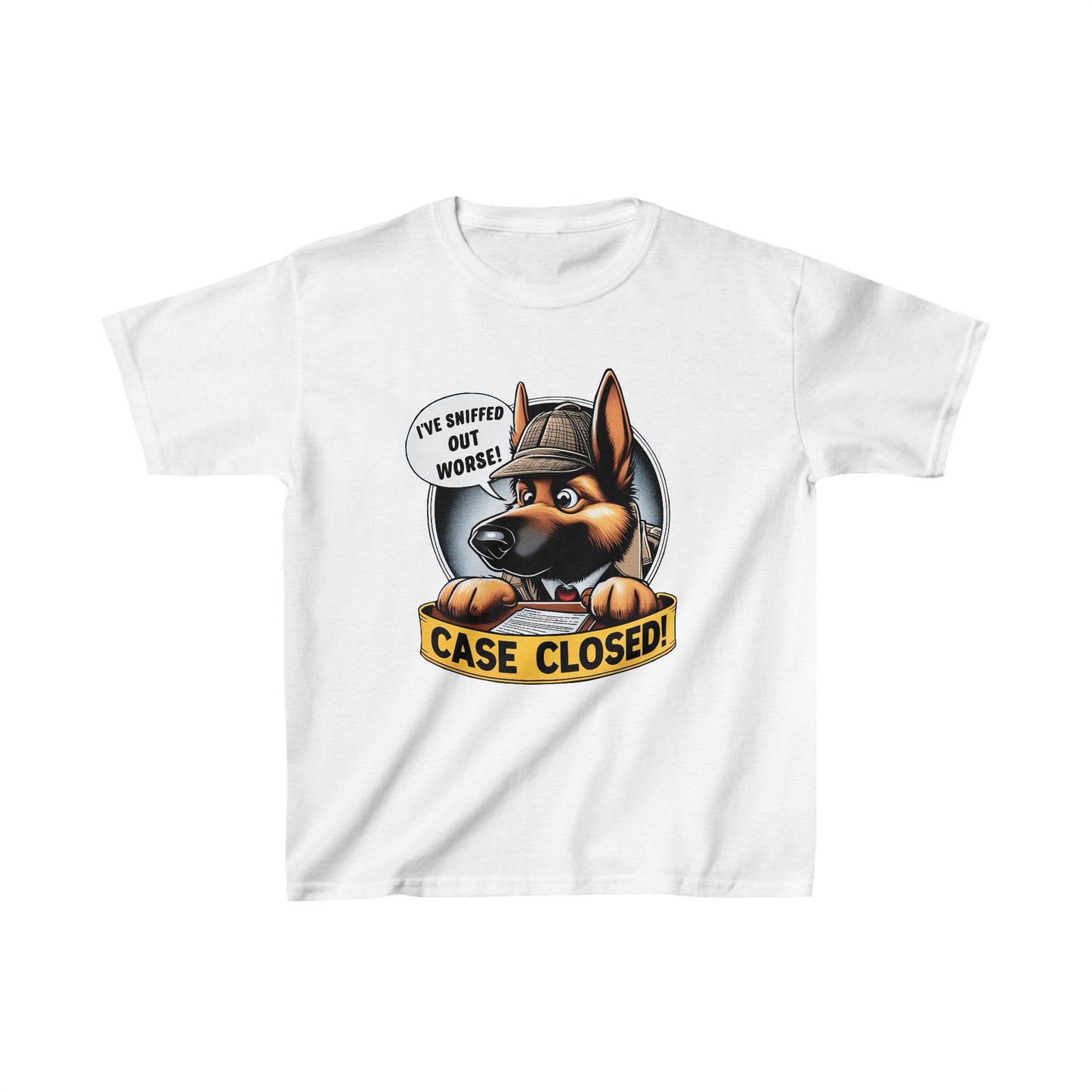 Case Closed Kids Size T-Shirt (Multi colors) (German Shepherd)