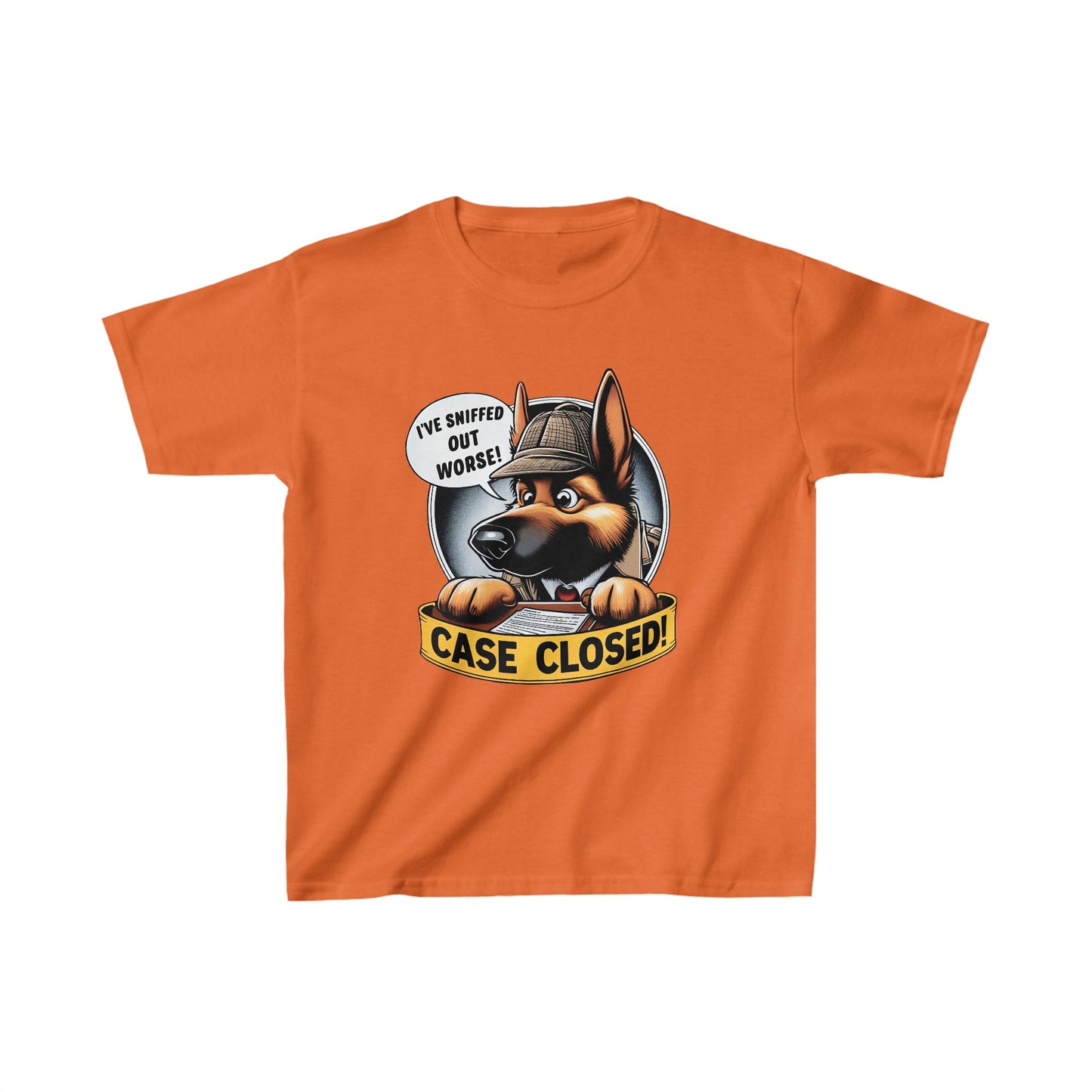 Case Closed Kids Size T-Shirt (Multi colors) (German Shepherd)