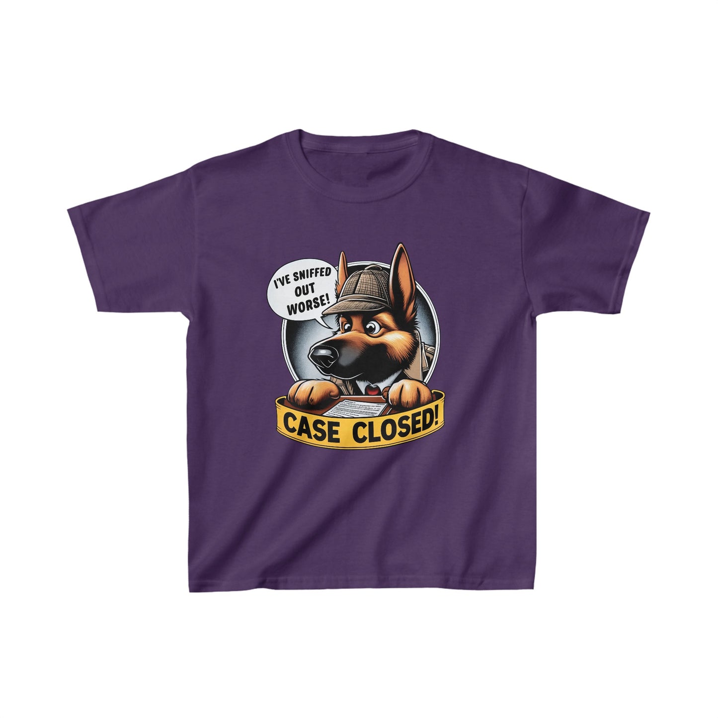 Case Closed Kids Size T-Shirt (Multi colors) (German Shepherd)